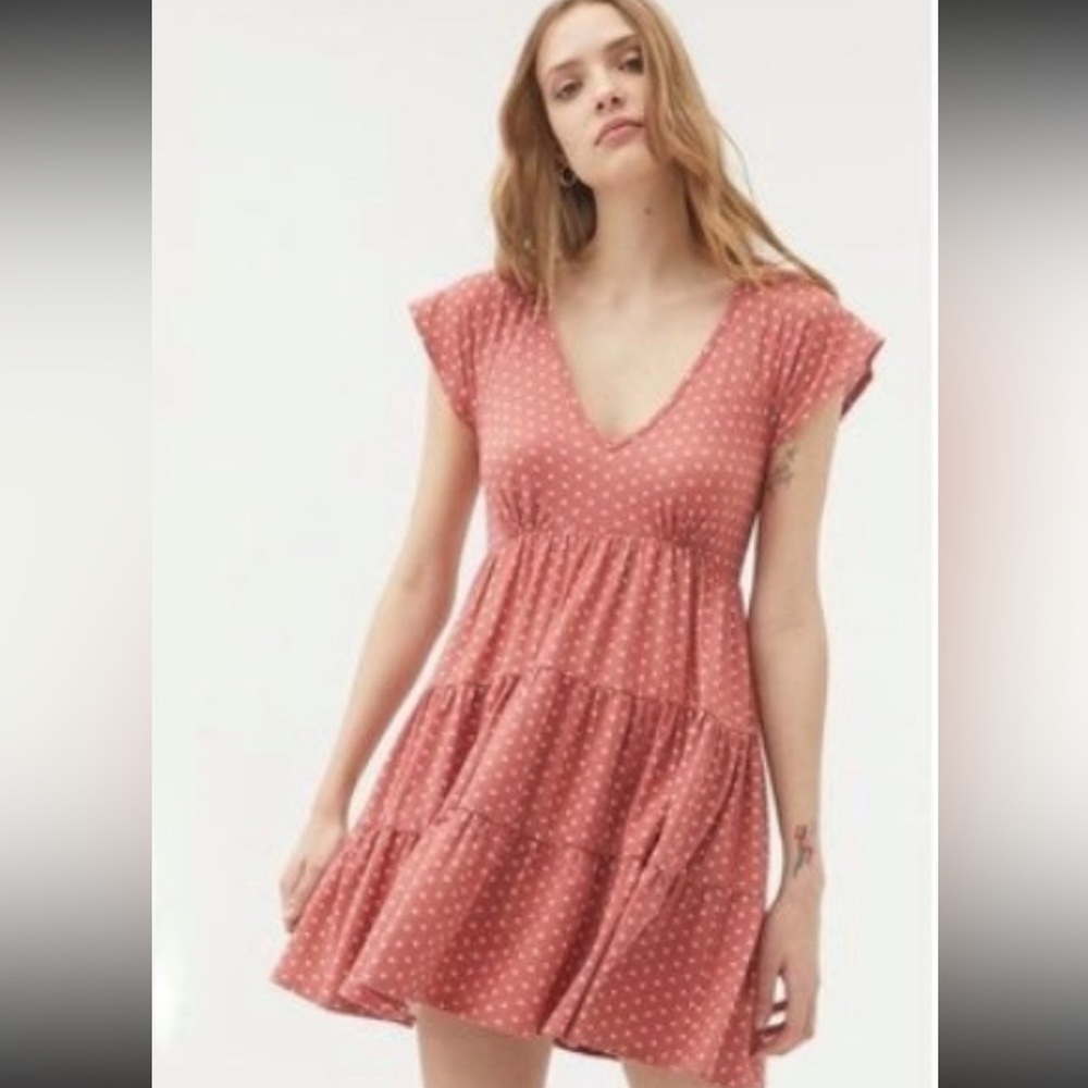 UO Julia Ruffle Mini Dress